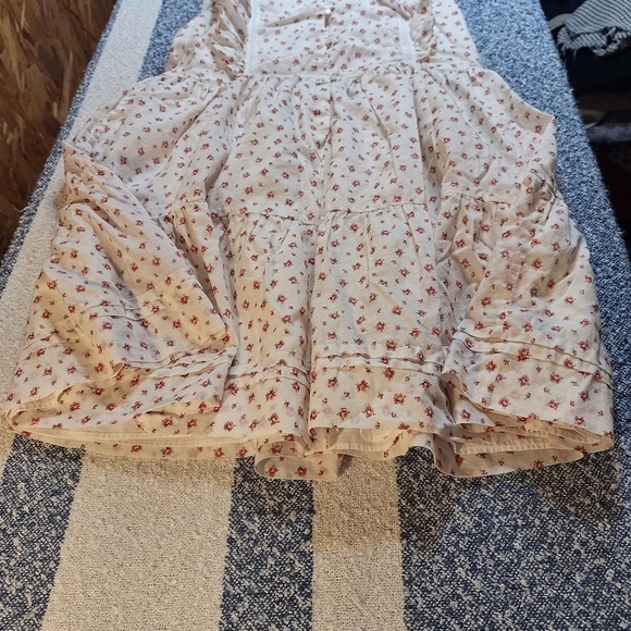 Polo Ralph Lauren Rose print sleeveless dress with ruffles sleeves size 16 - Picture 5 of 9